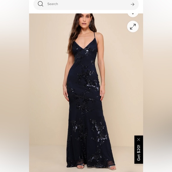 Purple Lace up Sequin Maxi Dress (read description!) NWT - Picture 10 of 10